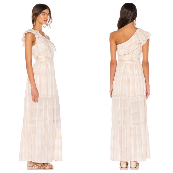 NWT Tularosa Avery Dress in White Stripe - Picture 2 of 2